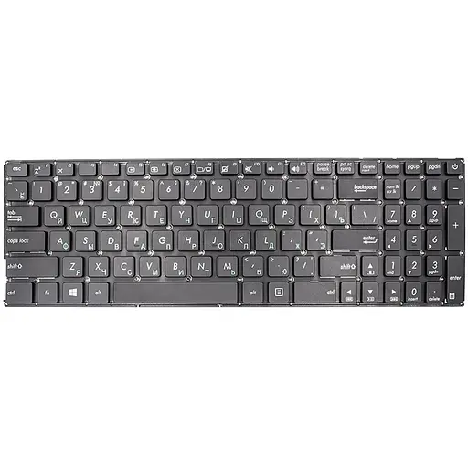Клавiатура для ноутбука ASUS X540 series чорний, без фрейма