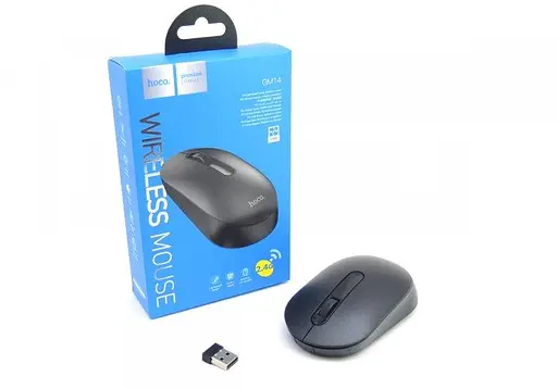 Комп'ютерна миша Hoco GM14 Platinum 2.4G business wireless mouse чорний - фото 2