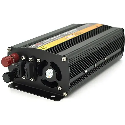 Інвертор напруги Powermaster, 24V/220V, 600W з модифікованою синусоїдою, 1 універсальна розетка, клеми - фото 2