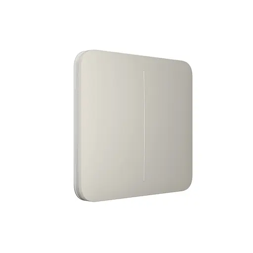 Розумний вимикач Ajax SoloButton 2-gang устричний - фото 2