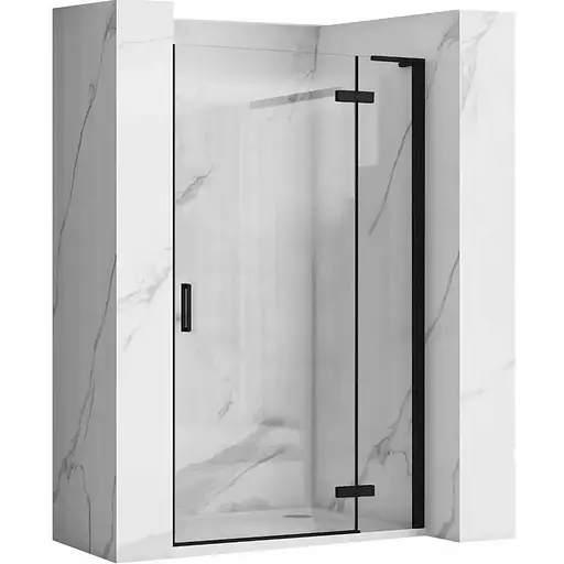 Душевые двери Rea Hugo 100 black REA-K6008 - фото 1