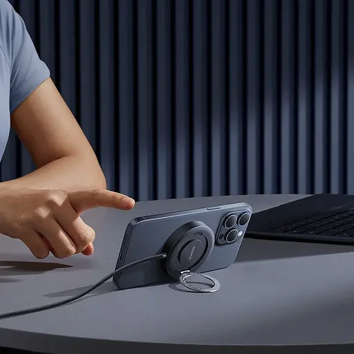 Бездротовий зарядний пристрій Baseus Simple mini4 Qi2 15W (P10273300121-01) чорний - фото 6