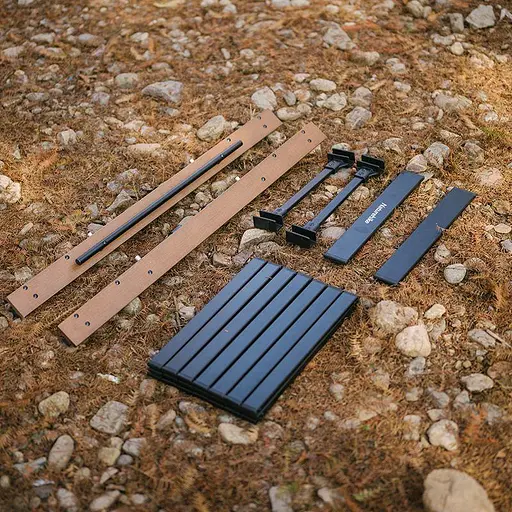 Розкладний туристичний стіл комбінований Naturehike NH21JU011 алюміній-бук - фото 5