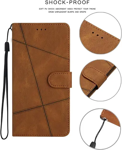 YiKaDa - Чохол, сумісний з Samsung Galaxy A14 4G/5G, багатофункціональний чохол зі штучної шкіри преміум-класу - фото 3