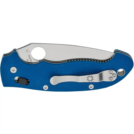 Ніж Spyderco Manix 2 XL CPM SPY27 G-10 Cobalt Blue - фото 4