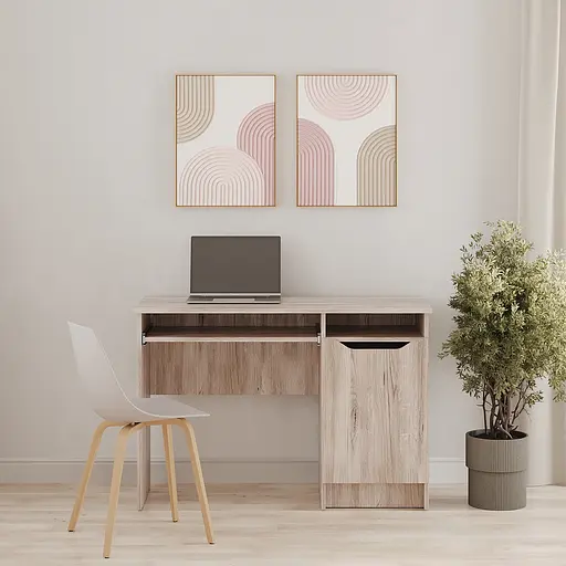 Письменный стол MebelStar Лилу 110x50x75 см Аляска серый (MBS-1369) - фото 2