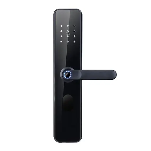 Умный замок биометрический автономный Akubela C6 ZigBee со считывателем отпечатков пальцев и карт Mifare (00-00002707)