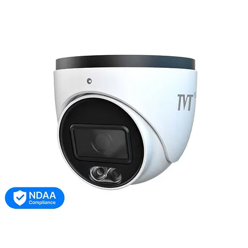 IP-видеокамера 8Mp TVT TD-9584S4L-C(D/PE/AW2) White f=2.8mm, ИК+LED-подсветка, с микрофоном (77-00474)