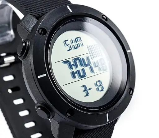 Чоловічий спортивний годинник Skmei 1213 dekker чорні - фото 8