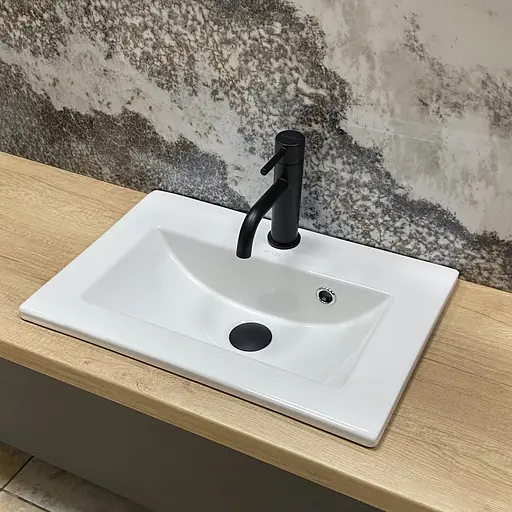 Умивальник VBI Teora 50 white врізний VBI-018050, Білий - фото 1