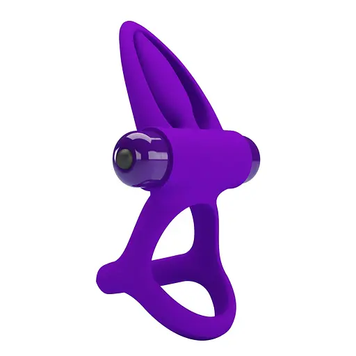 Эрекционное кольцо Pretty Love Vibration Cock Ring 9.9 см фиолетовый - фото 4