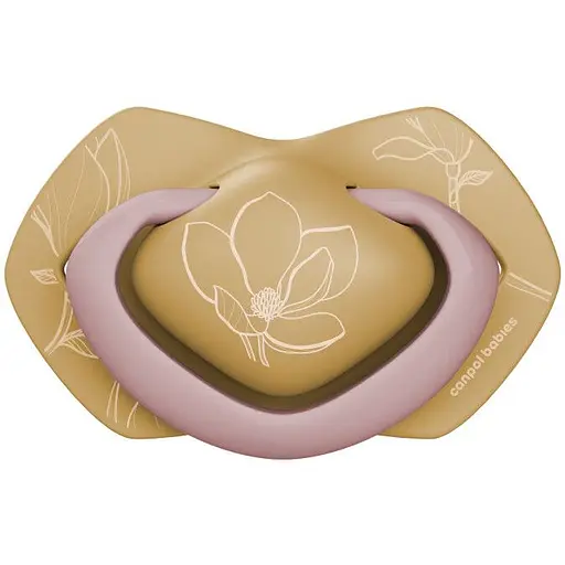 Пустушка Canpol babies Gold силіконова симетрична 6-18 міс. 2 шт. помаранчева з рожевим (22/665_pin) - фото 3