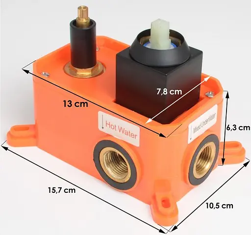 Душова система прихованого монтажу Yoka Studio 30 black + BOX BP.STUDIO 30 BLK, Чорний матовий - фото 8