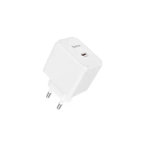 Мережевий зарядний пристрій Hoco CS13A Ocean single port PD20W charger білий - фото 1