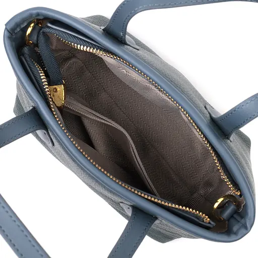 Сумка Vintage с двумя ручками из натуральной кожи 19х14.5х12 см sum0029029 - фото 5