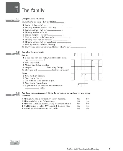 Test Your English Vocabulary in Use Elementary with Answers 2nd Edition - фото 2
