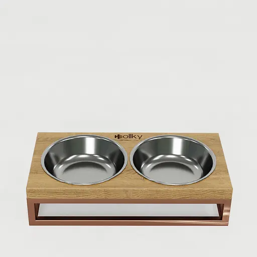 Hollky Base XS — миски на підставці для маленьких собак та котів (2 × 0,25 л) - фото 3