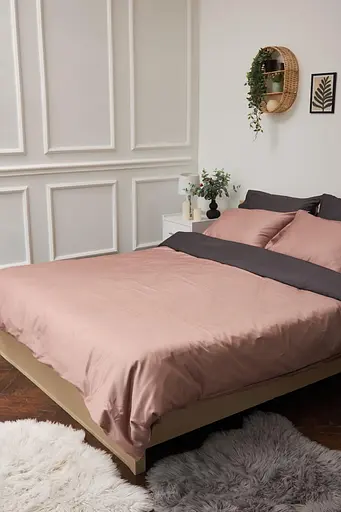 Комплект постельного белья Moon&Star евро 200х220 см наволочки 4х50х70 см Violet Satin Premium - фото 2