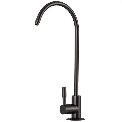 Кран для обратного осмоса Globus Lux Lazer GLLR-55M-GP встроенный одноручный поворотный для кухни графитовый