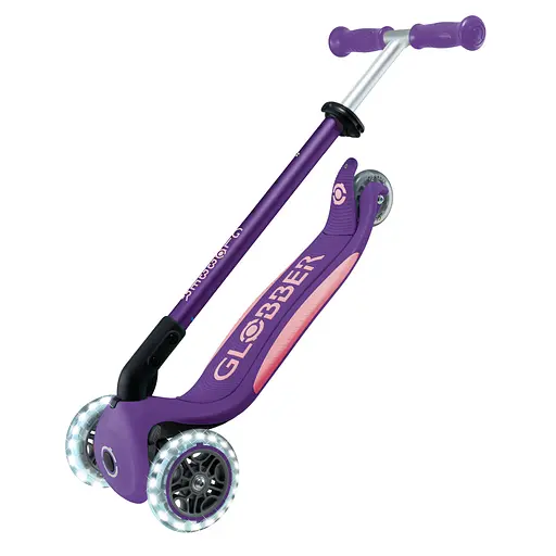 Самокат Globber Elite Lights колеса з підсвіткою 50 кг фіолетово-рожевий (439-603-3) - фото 15