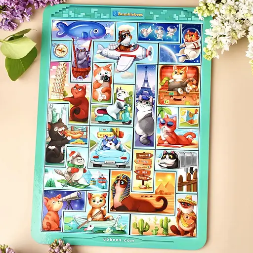 Деревянный сортер "Тетрис большой - Котики" Ubumblebees (ПСД125) PSD125 - фото 8