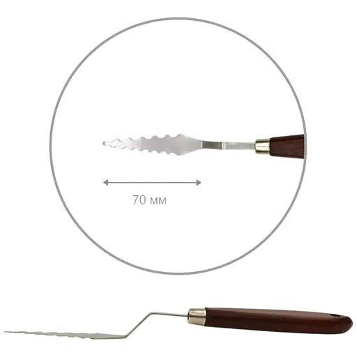 Мастихін Rosa Studio ArtWork №4 хвилястий довжина 7 см - фото 1