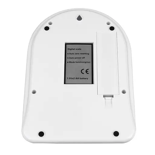 Кухонні електронні ваги SF-400 до 10 кг з тарокомпенсацією, Kitchen Master Білий 81742 - фото 2