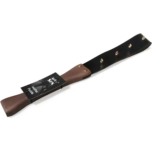 Ляскалка з шипами та дерев'яною ручкою Art of Sex - BDSM Strong - фото 3