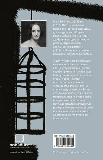 Книга Франкенштейн, або Сучасний Прометей - Мері Шеллі (BookChef) - фото 2