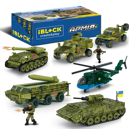 Конструктор IBLOCK Армія, PL-921-489, 178-349 деталей, (В асортименті) - фото 7