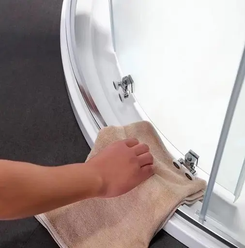 Душевая кабина Dusel A-511 80x80x190 шиншилла, Универсальная, прозрачная, хром, 80x80 - фото 3