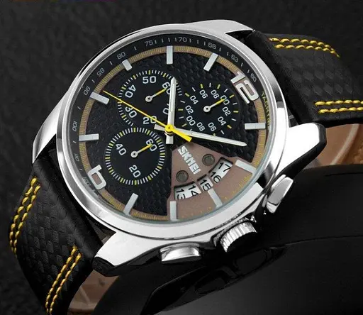 Чоловічий годинник Skmei 9106 Spider Жовтий - фото 2