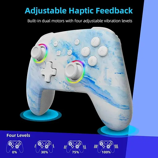 Беспроводной контроллер NexiGo (без мертвой зоны) для Switch/Switch Lite/OLED, Bluetooth-контроллеры для Nintendo Switch с вибрацией - фото 4