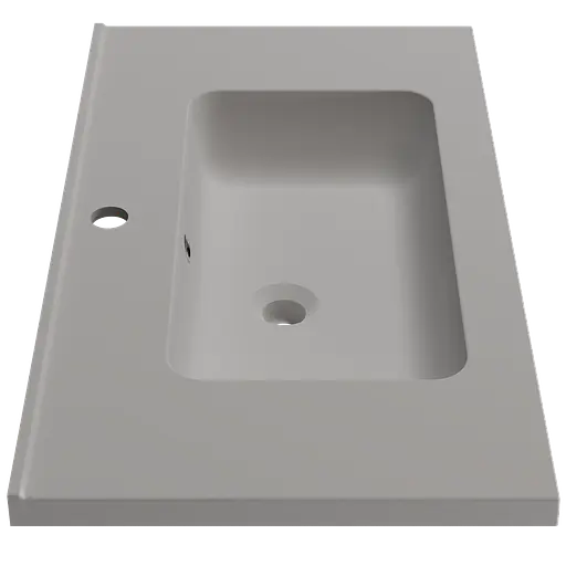Раковина матова врізна Amidicon Rodeo 80 800x450 з литого каменю RODEO_80_MAL, Білий - фото 3