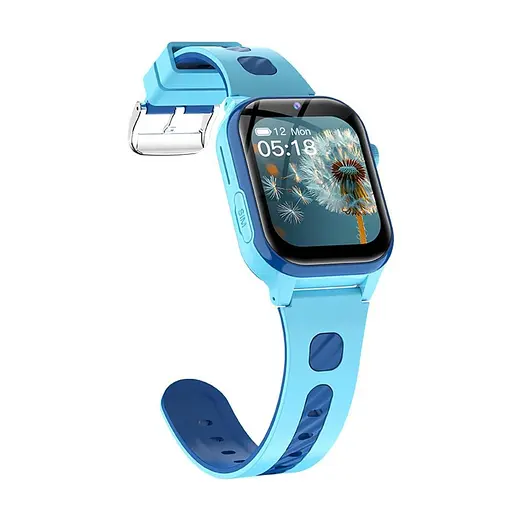 Дитячий розумний смарт-годинник Lemfo Y78 з сім-картою кнопкою SOS GPS-трекером прослуховуванням синій 4G - фото 4