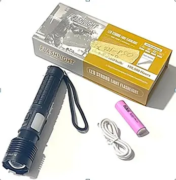 Ручной фонарь BL-X721-P50 + 10SMD zoom + PowerBank + Type-C + 18650 (3+4режима) - фото 4