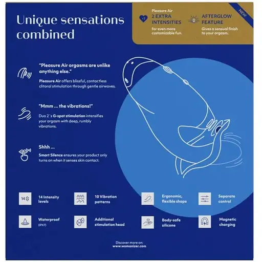 Подвійний стимулятор Womanizer Duo 2 Blueberry - фото 10