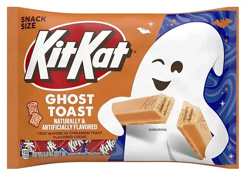 Упаковка шоколадных мини батончиков Kit Kat Halloween Ghost Toast 278 г