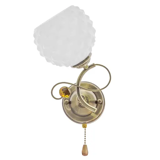 Бра Brille LK-576W/1 настінне накладне класичне E27 AB - фото 2