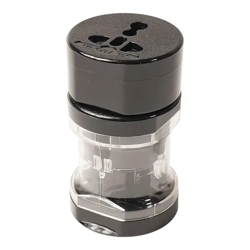 Универсальный дорожный сетевой переходник PowerPlant 220V 10A