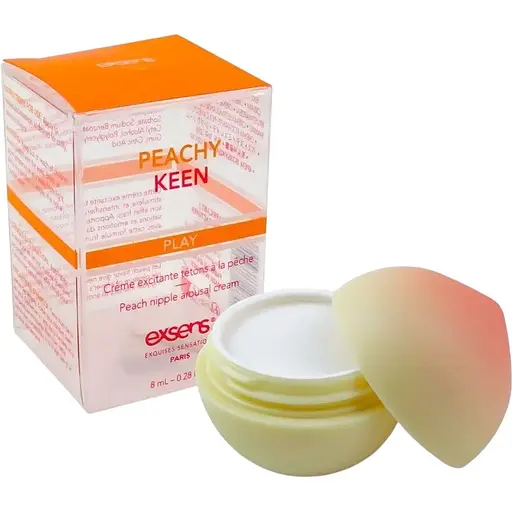 Збуджуючий крем для сосків Exsens Peachy Keen 8 мл з олією жожоба і ши, їстівний, без цукру - фото 3