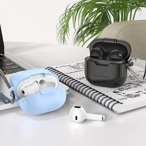 Навушники Borofone BW29 Charm true wireless BT headset Space Black - фото 3