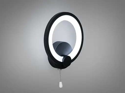 Світлодіодний приліжковий світильник Romin для читання 17W чорне кільце - фото 3