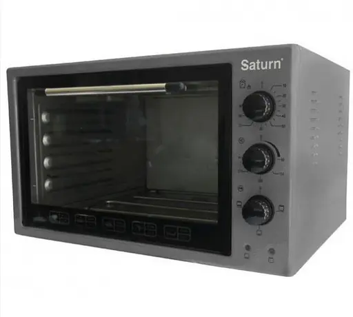 Печь электрическая Saturn ST-EC3801 Graphite электропечь мини духовка 1500 Вт - фото 1