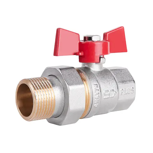 Кран шаровый "Американка" SD Plus 1" ВН прямой SD220NW25PN40 - фото 1