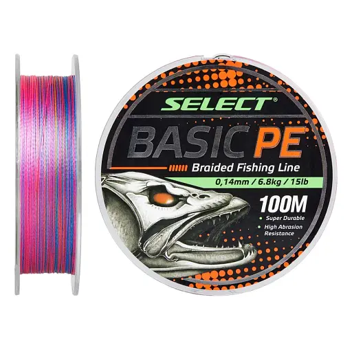 Шнур Select Basic PE Multicolor 150 м 0.14 мм 15 lb/6.8 кг