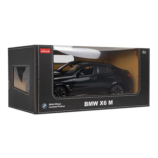 Машинка RASTAR BMW X6 M на дистанційному керуванні + пульт 2,4 ГГц 1:14 чорний 99200 - фото 7