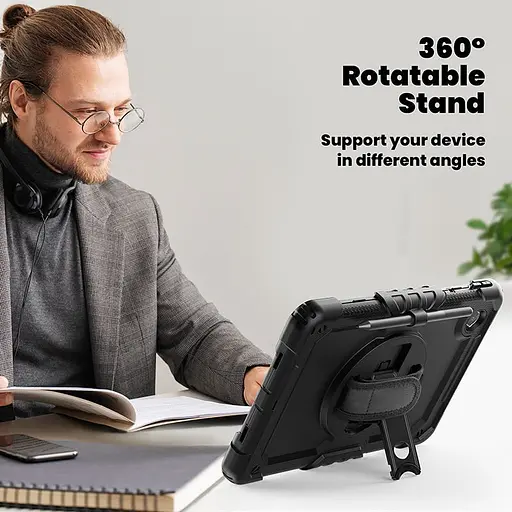 Чохол Rugged 3 Layers броньований протиударний з захистом Lenovo Tab M11 TB330 / Xiaoxin Pad 2024 TB331 Чорний - фото 5