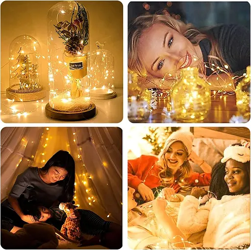 Talifoca світлодіодна гірлянда 2 м 20 світлодіодів, теплий білий 15 шт. - фото 2