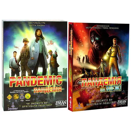 Настольная игра Ігромаг Пандемия с дополнением На грани (укр.) (ZM7101+1) - фото 1